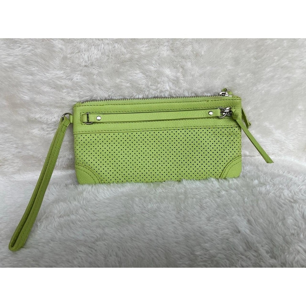 Banana Republic Lime Green Wristlet Clutch